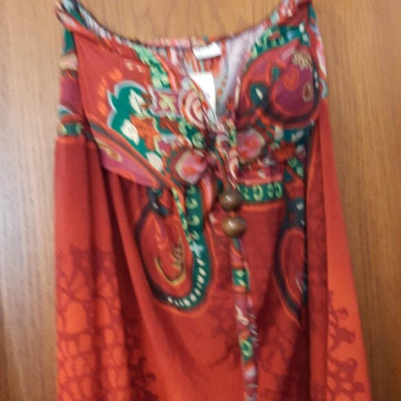 NEW ! Shuisiqing Women Backless Maxi Dress MultiColor Floral Size M - Picture 3 of 5